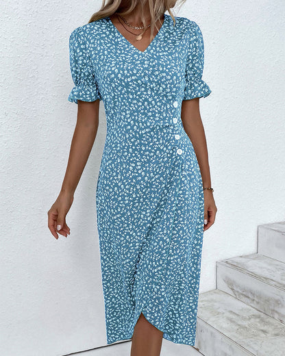 Daya | Feines Kleid mit Knöpfen