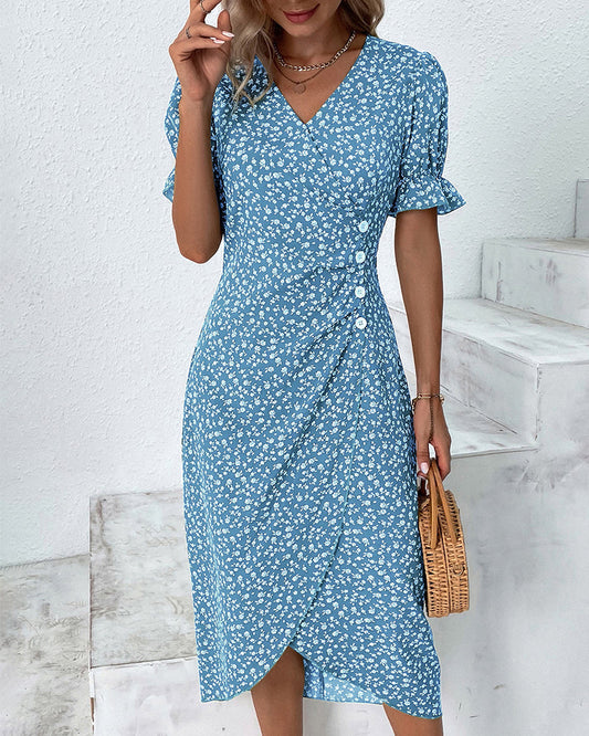 Daya | Feines Kleid mit Knöpfen