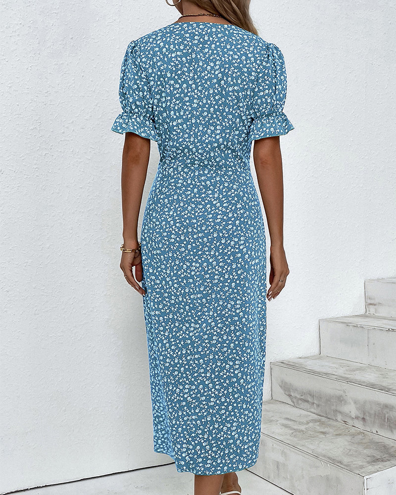 Daya | Feines Kleid mit Knöpfen