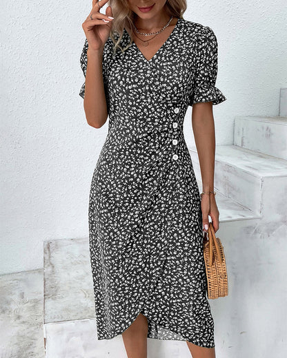 Daya | Feines Kleid mit Knöpfen