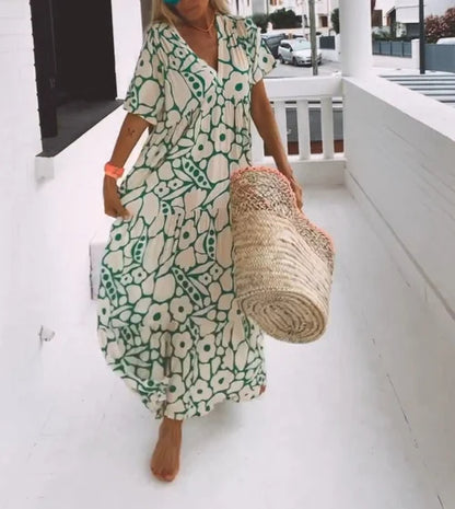 BLISS | KURZÄRMELIGES SOMMERKLEID MIT DRUCK