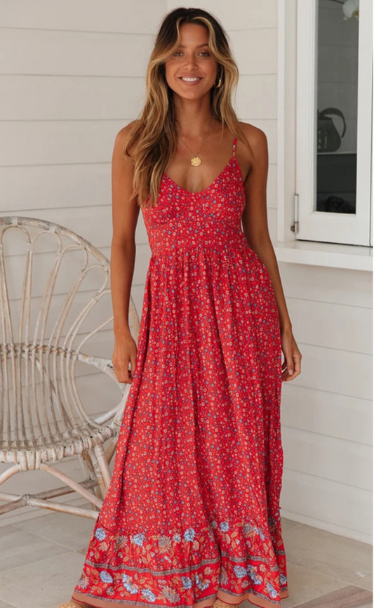 Böhmisches Kleid mit Trägern | AMY