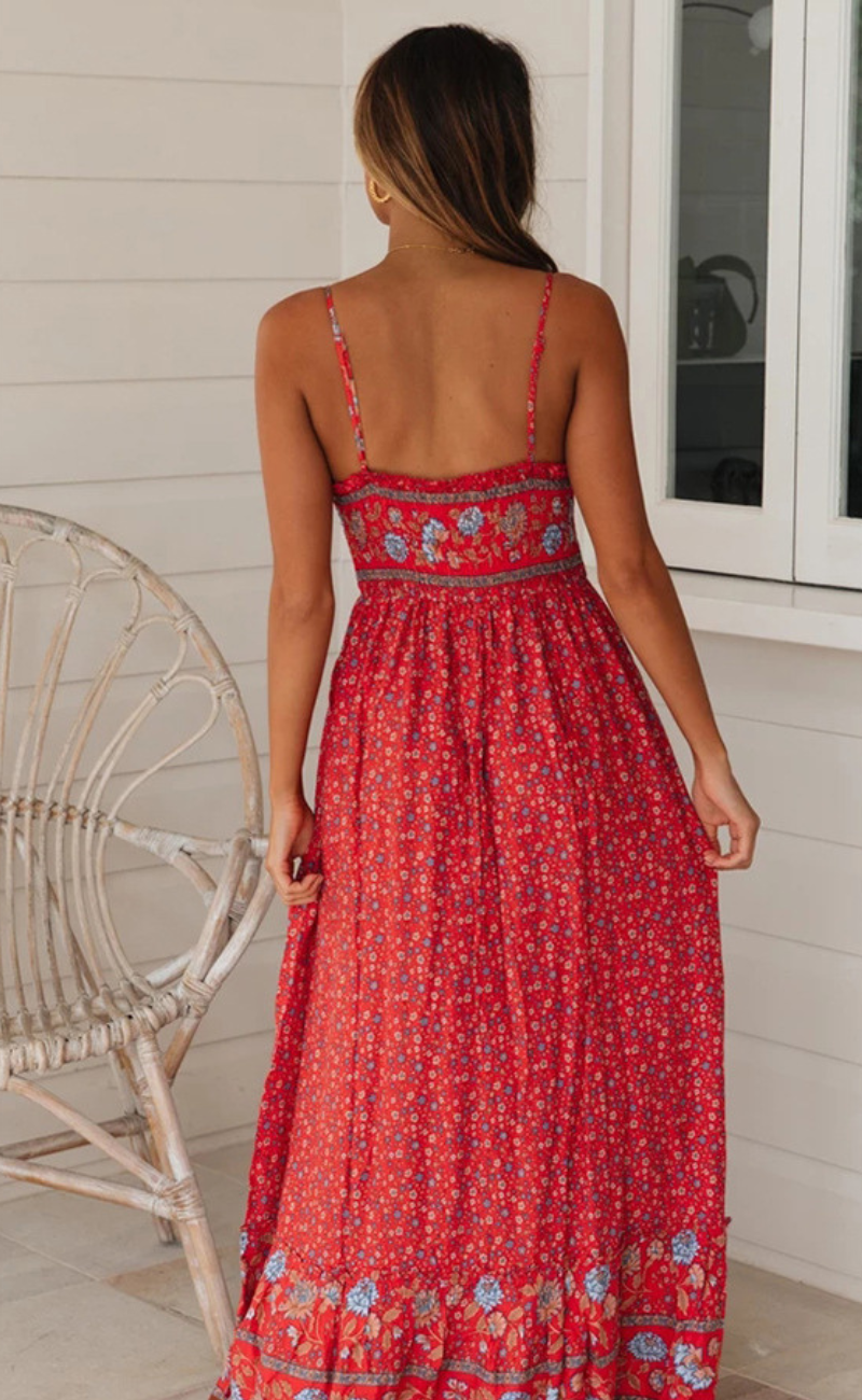 Böhmisches Kleid mit Trägern | AMY
