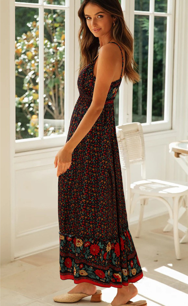 Böhmisches Kleid mit Trägern | AMY