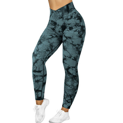 Viva Trend | Langlebige nahtlose Tie Dye Leggings Frauen Yoga-Hosen