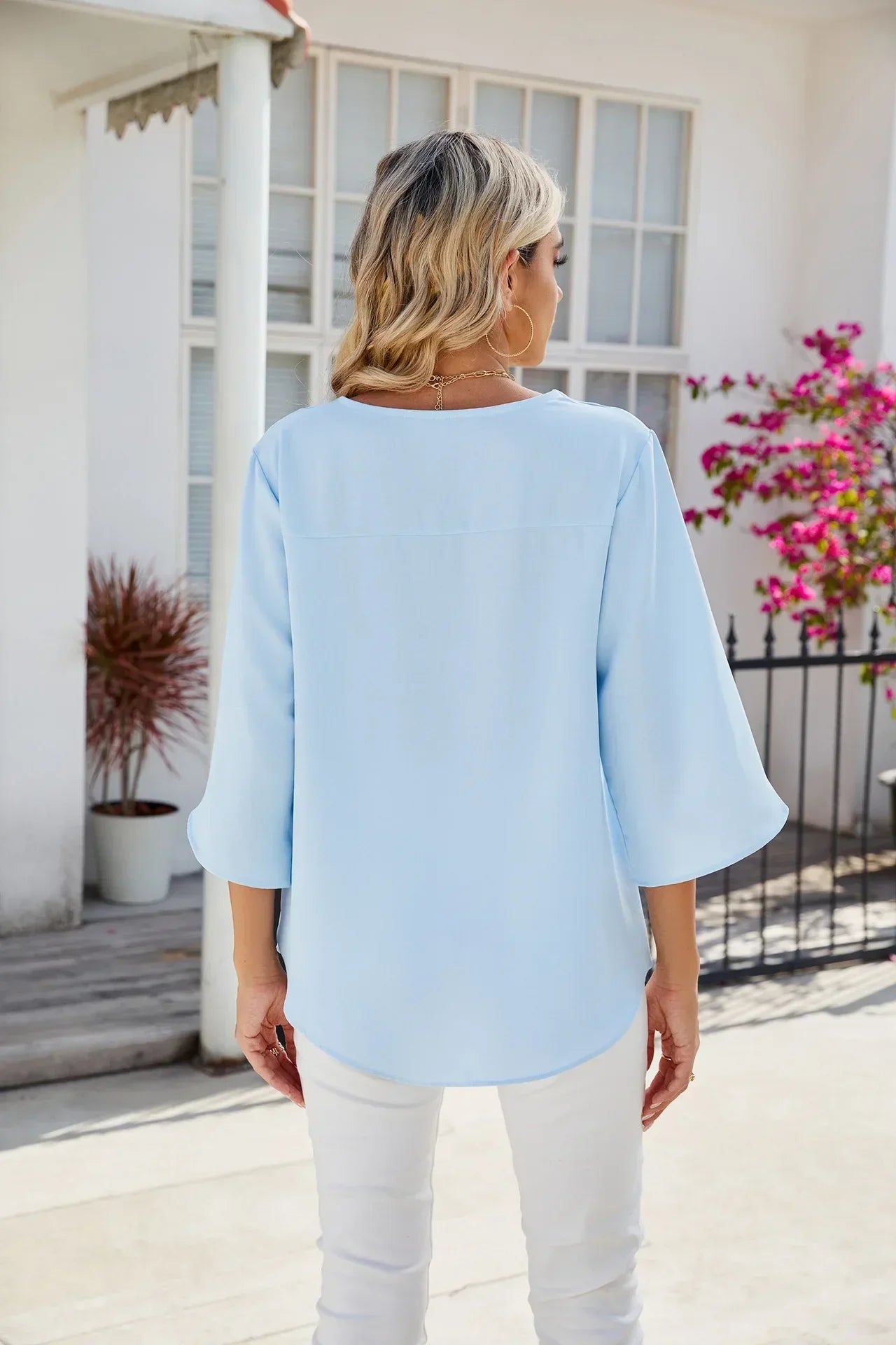 Clara | V-Ausschnitt Bluse