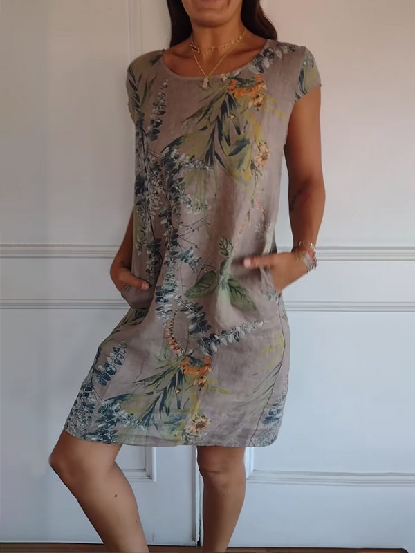 Annelinne | Bequemes Kleid mit Rundhalsausschnitt