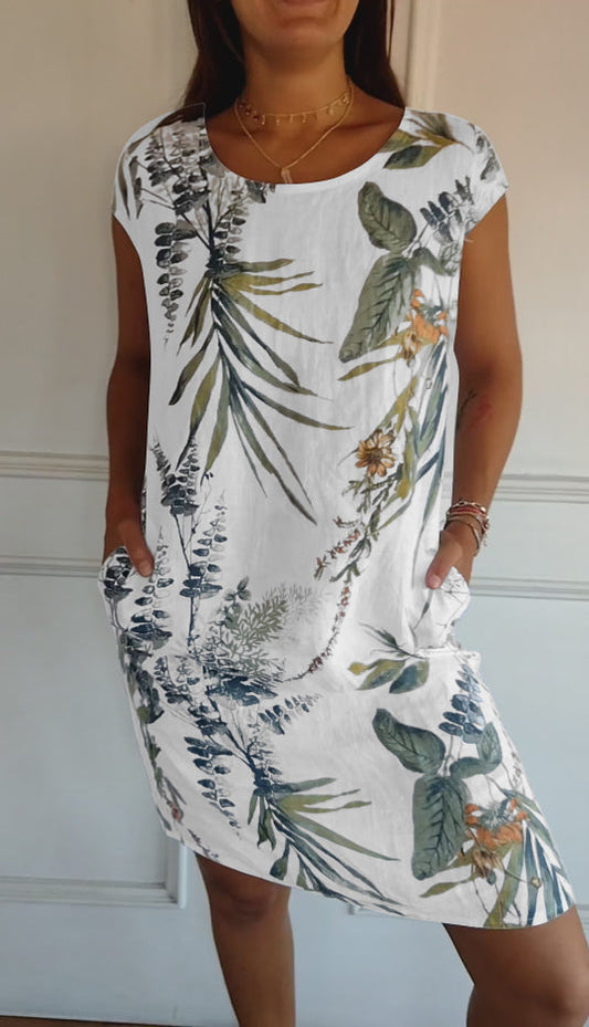 Annelinne | Bequemes Kleid mit Rundhalsausschnitt