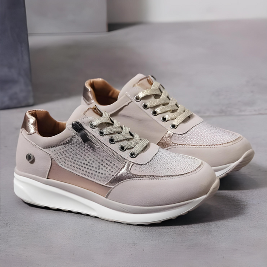 Viva Trend - Glamouröse bequeme Casual Sneakers | Sportlich-schicke Sneaker