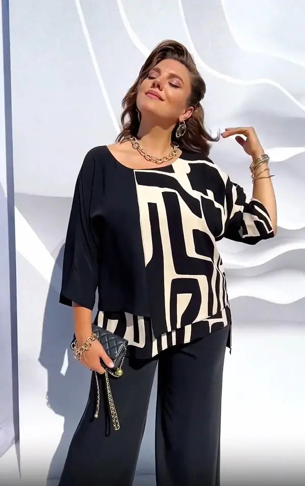 Linda | Neues atmungsaktives Chiffon-Top