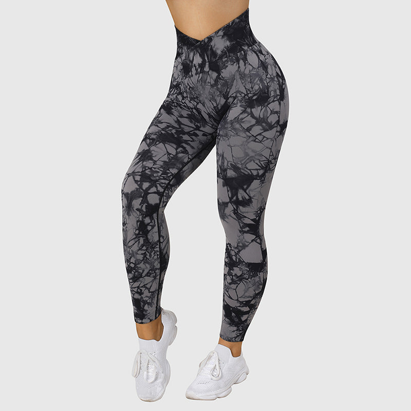 Viva Trend | Langlebige nahtlose Tie Dye Leggings Frauen Yoga-Hosen