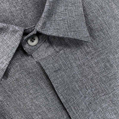 ChicShirt |  Herren Leinenhemd in Unifarben