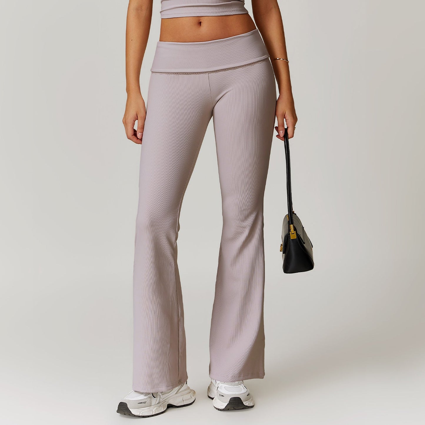 Viva Trend | Sophistizierte Fitness Enganliegende Flare Yoga-Hose