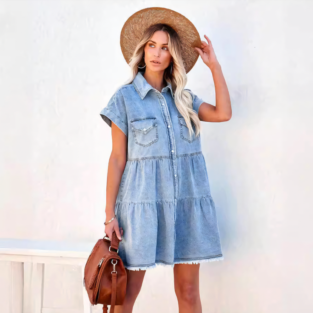 Jolijn | Stylisches Jeanskleid