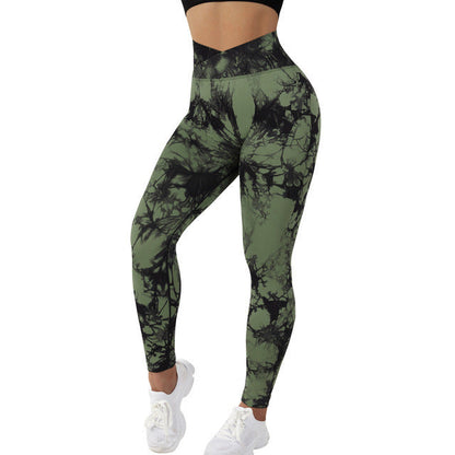 Viva Trend | Langlebige nahtlose Tie Dye Leggings Frauen Yoga-Hosen