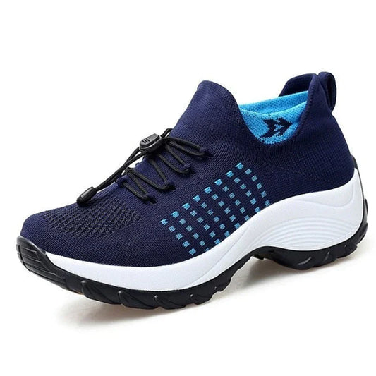 Viva Trend - Atmungsaktive Slip-On-Sportschuhe zum Gehen für Damen | Leichte Slip-On-Wander-Sneaker aus Mesh für Damen