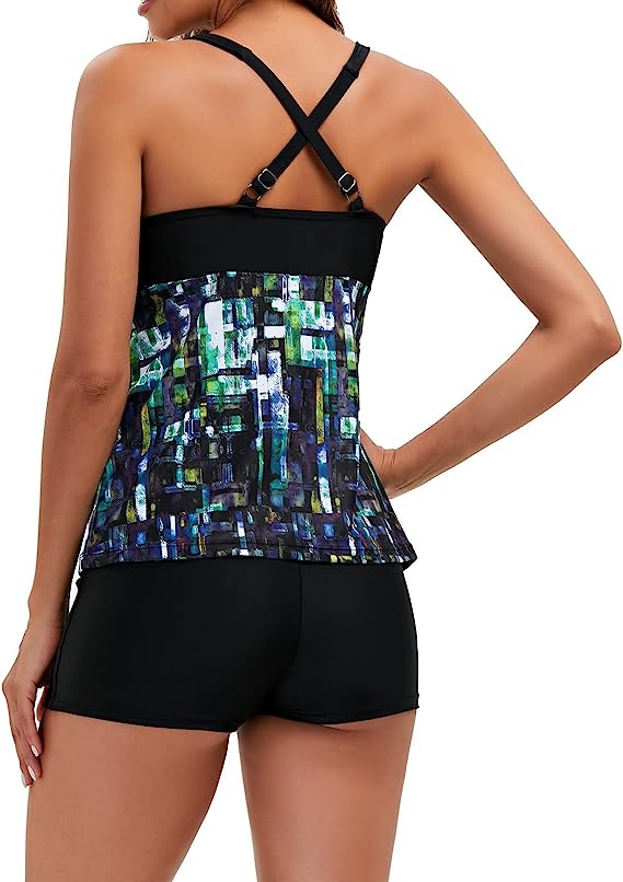 Viva Trend | Geo Chic Tankini Set