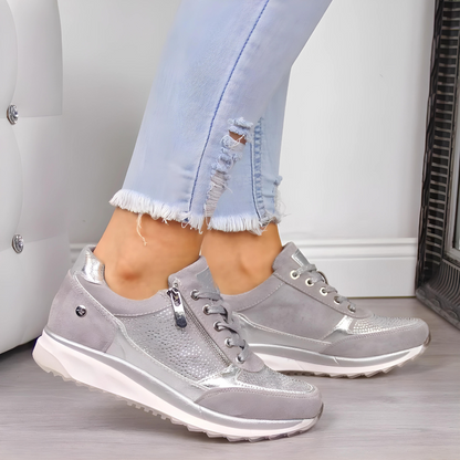 Viva Trend - Glamouröse bequeme Casual Sneakers | Sportlich-schicke Sneaker