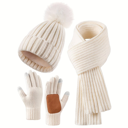 Viva Trend | 3-Teiliges Winterset Für Chicen Winterkomfort Für Frauen