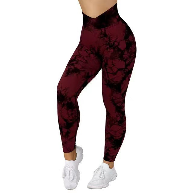 Viva Trend | Langlebige nahtlose Tie Dye Leggings Frauen Yoga-Hosen