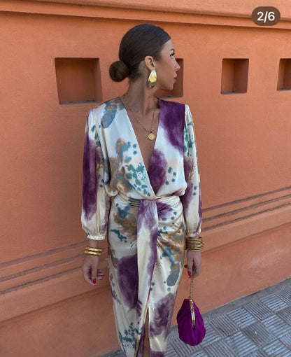 Anne | Elegantes Kleid mit V-Ausschnitt