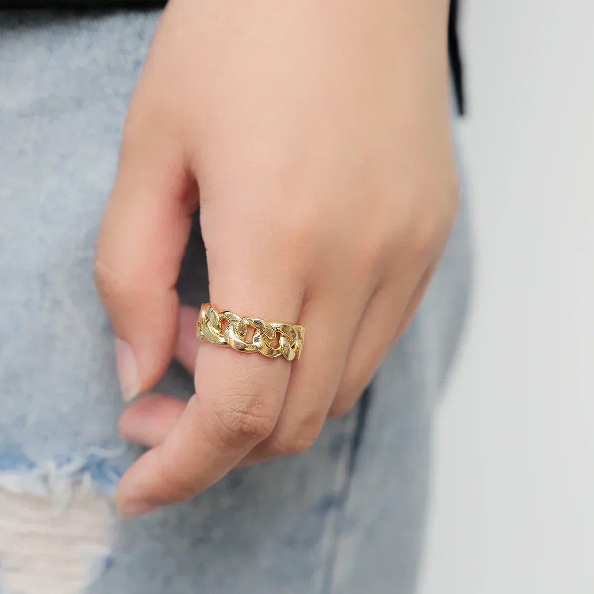 Viva Trend | Massiver Kettenglied Statement-Ring