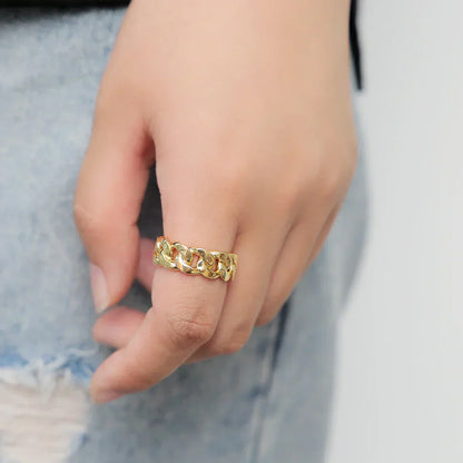 Viva Trend | Massiver Kettenglied Statement-Ring