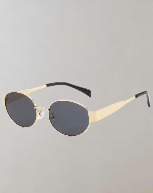 Viva Trend - Sonnebrille Damen Gold | Vintage Retro Sunglasses Women