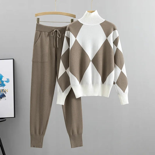 Mavilde - Elegantes Set | Weicher Pullover + lange Hose