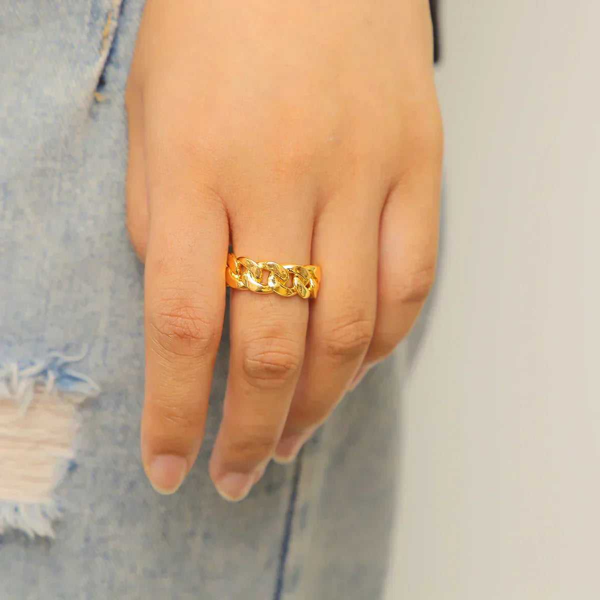 Viva Trend | Massiver Kettenglied Statement-Ring