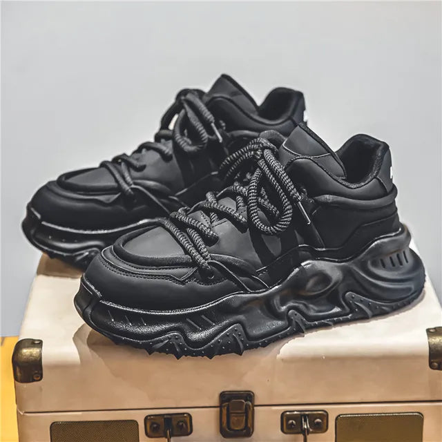 Viva Trend | Trendige Zweifarbige Sneaker mit Robuster Sohle