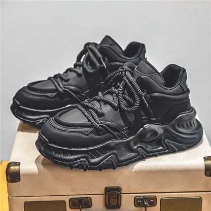 Viva Trend | Trendige Zweifarbige Sneaker mit Robuster Sohle