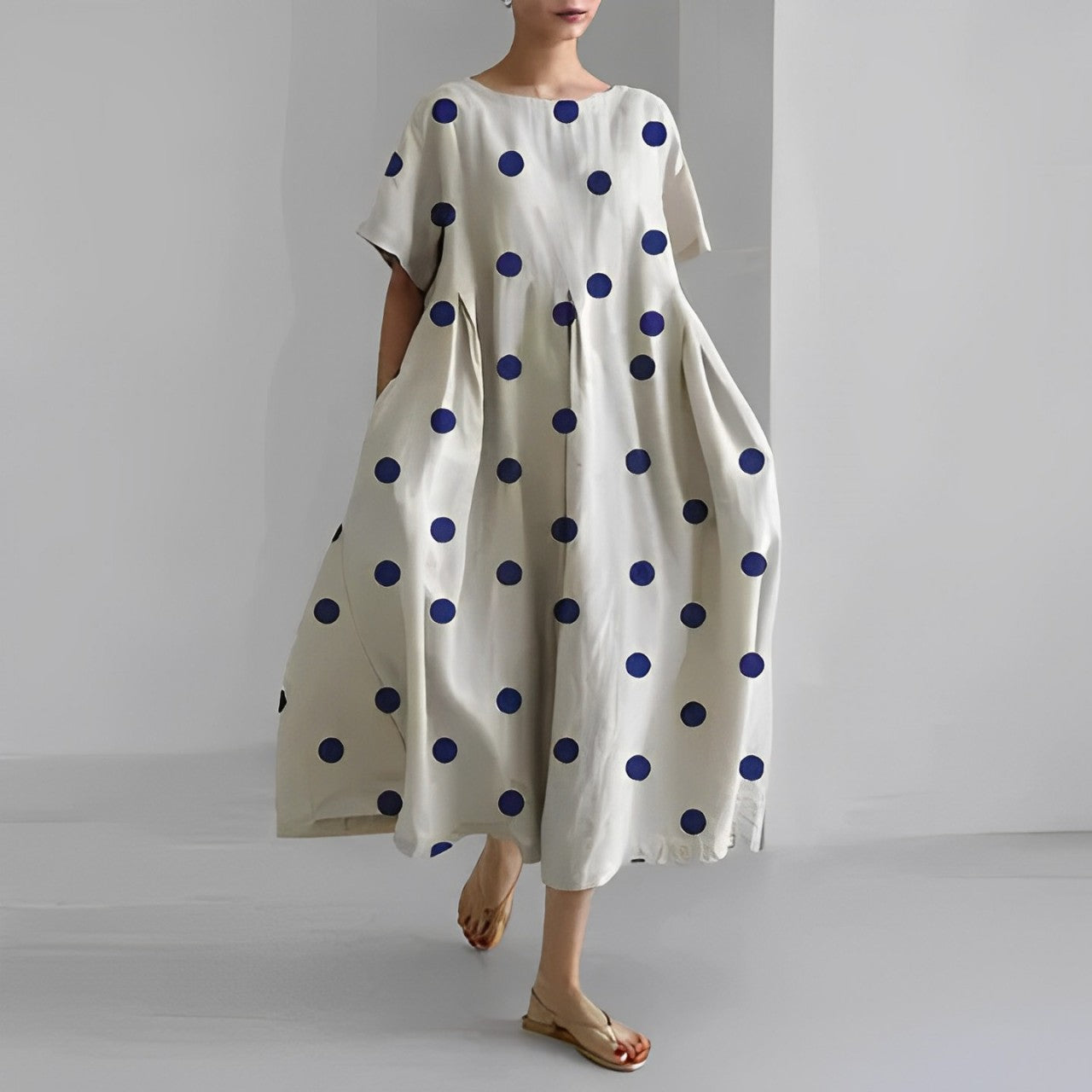 Rosa | Boho-Blumenkleid - Frühling