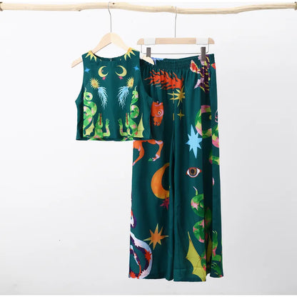 Marisol | Bunte Baumwolle Damen-Set