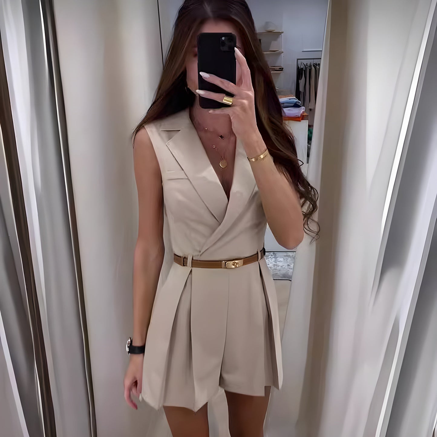 Francheska | Stylischer ärmelloser Overall