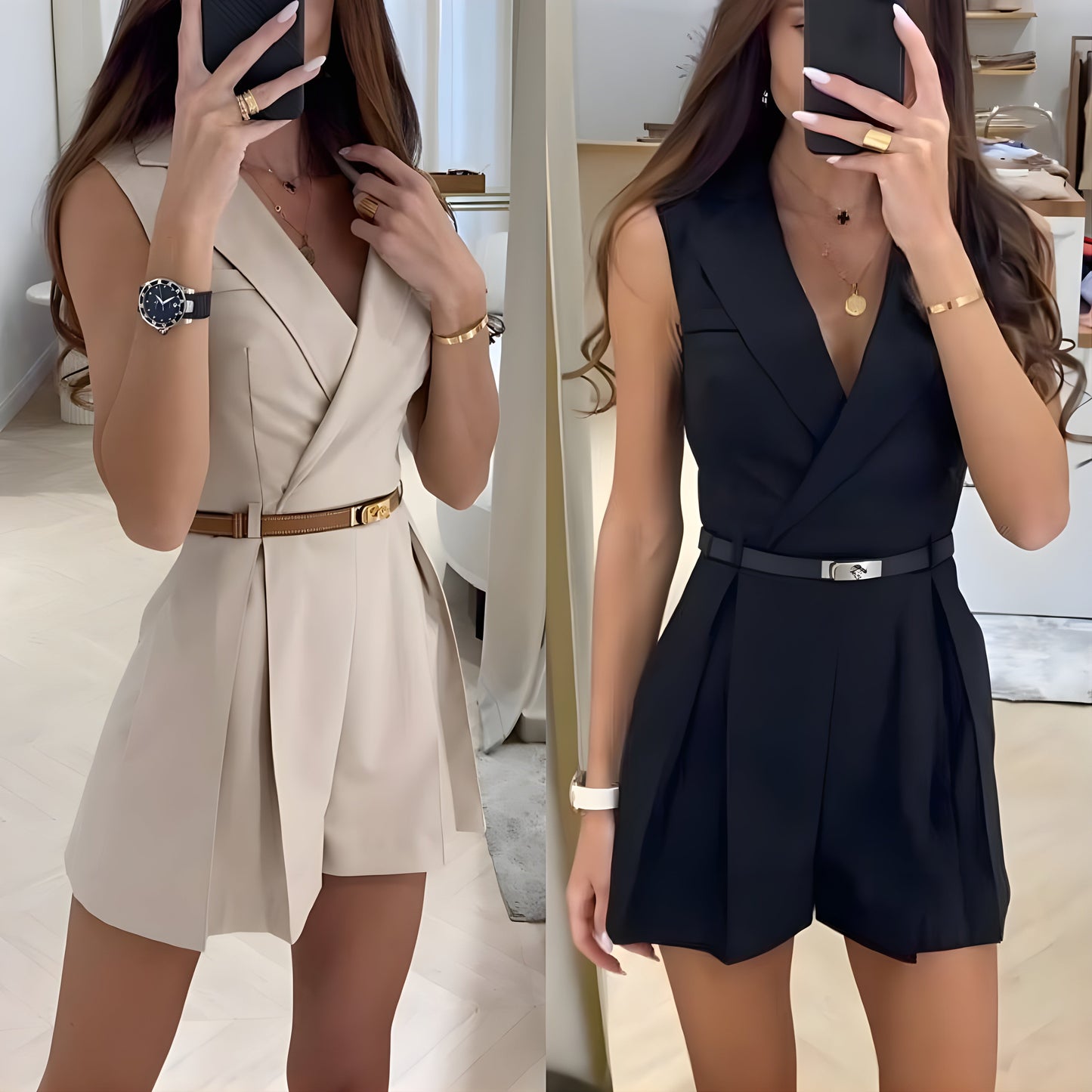 Francheska | Stylischer ärmelloser Overall