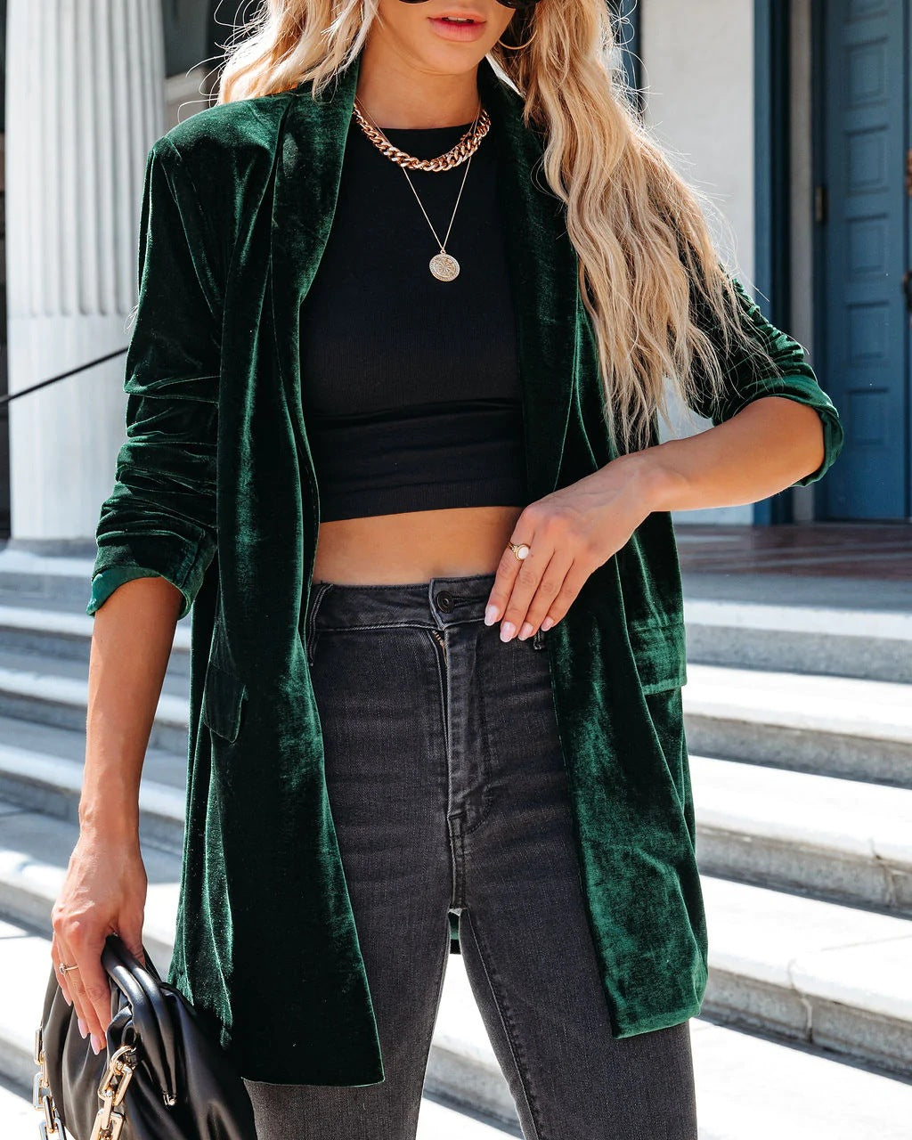 Viva Trend | Uplifting My Way Kimono Jacke Aus Samt