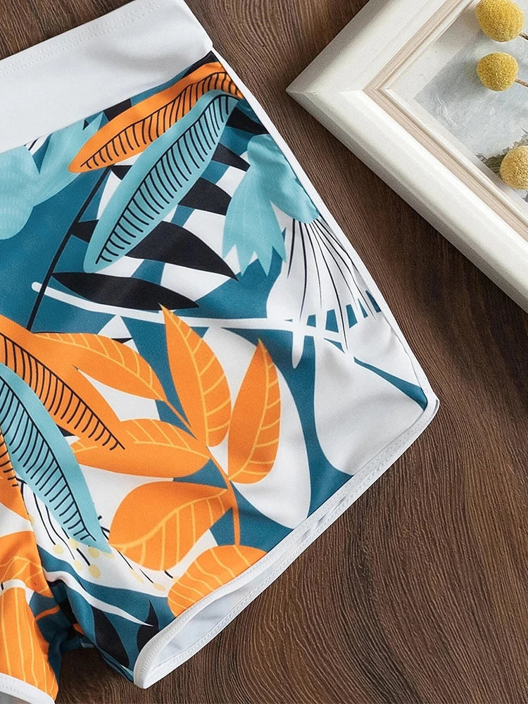 Viva Trend | Bikini-Set mit hoher Taille und Print