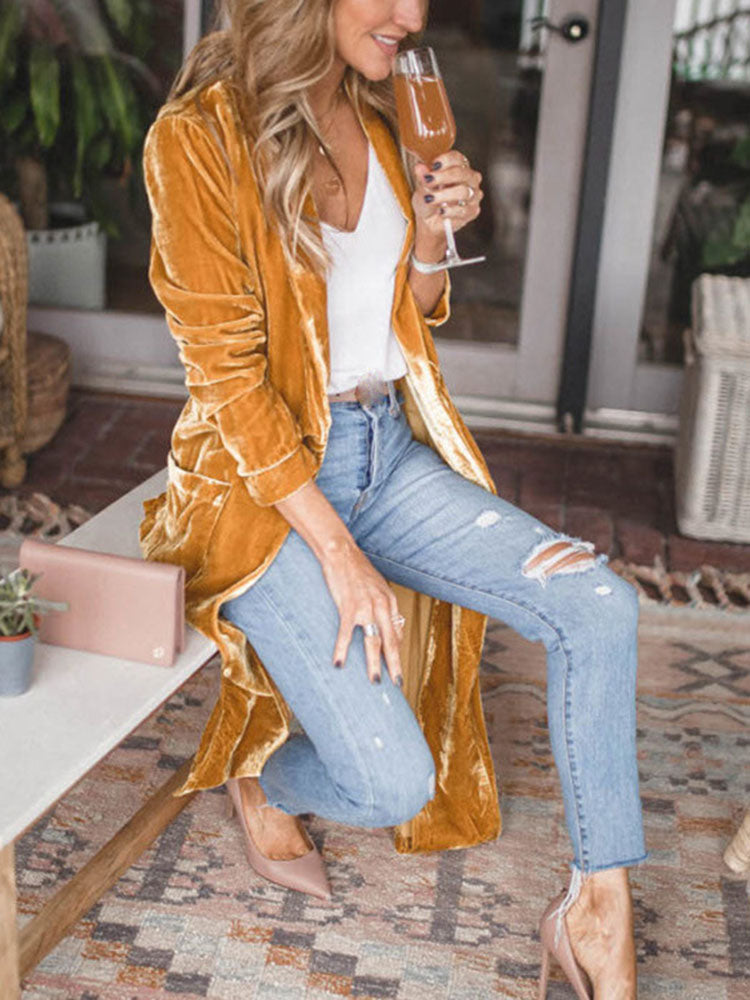 Viva Trend | Uplifting My Way Kimono Jacke Aus Samt