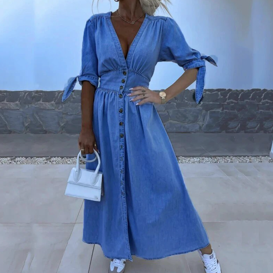 Miriam | Maxikleid aus Denim