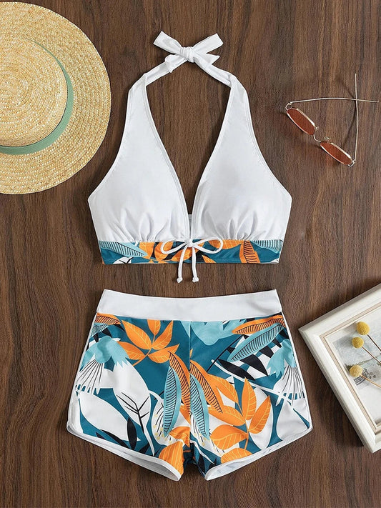 Viva Trend | Bikini-Set mit hoher Taille und Print