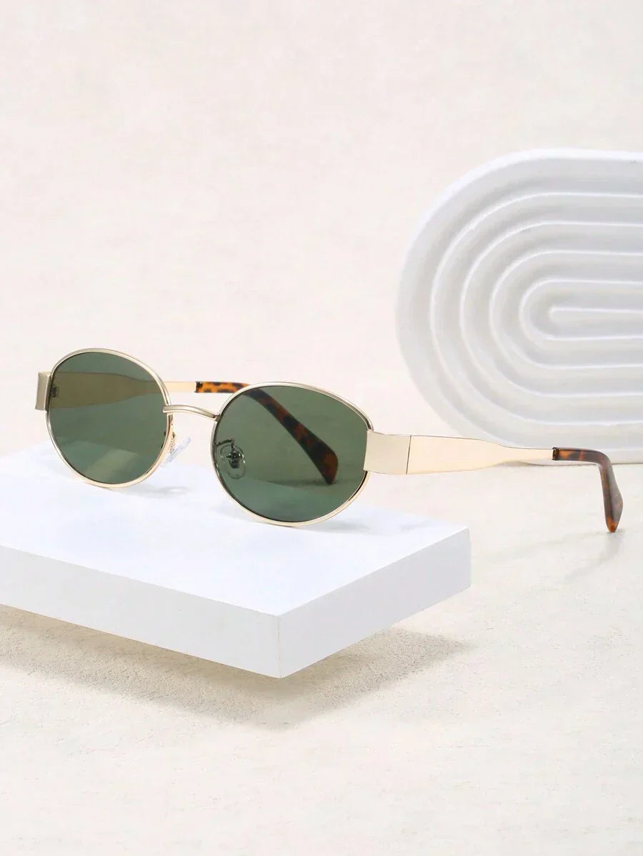 Viva Trend - Sonnebrille Damen Gold | Vintage Retro Sunglasses Women