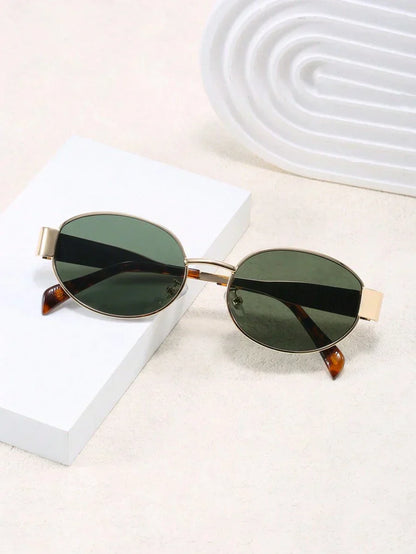 Viva Trend - Sonnebrille Damen Gold | Vintage Retro Sunglasses Women
