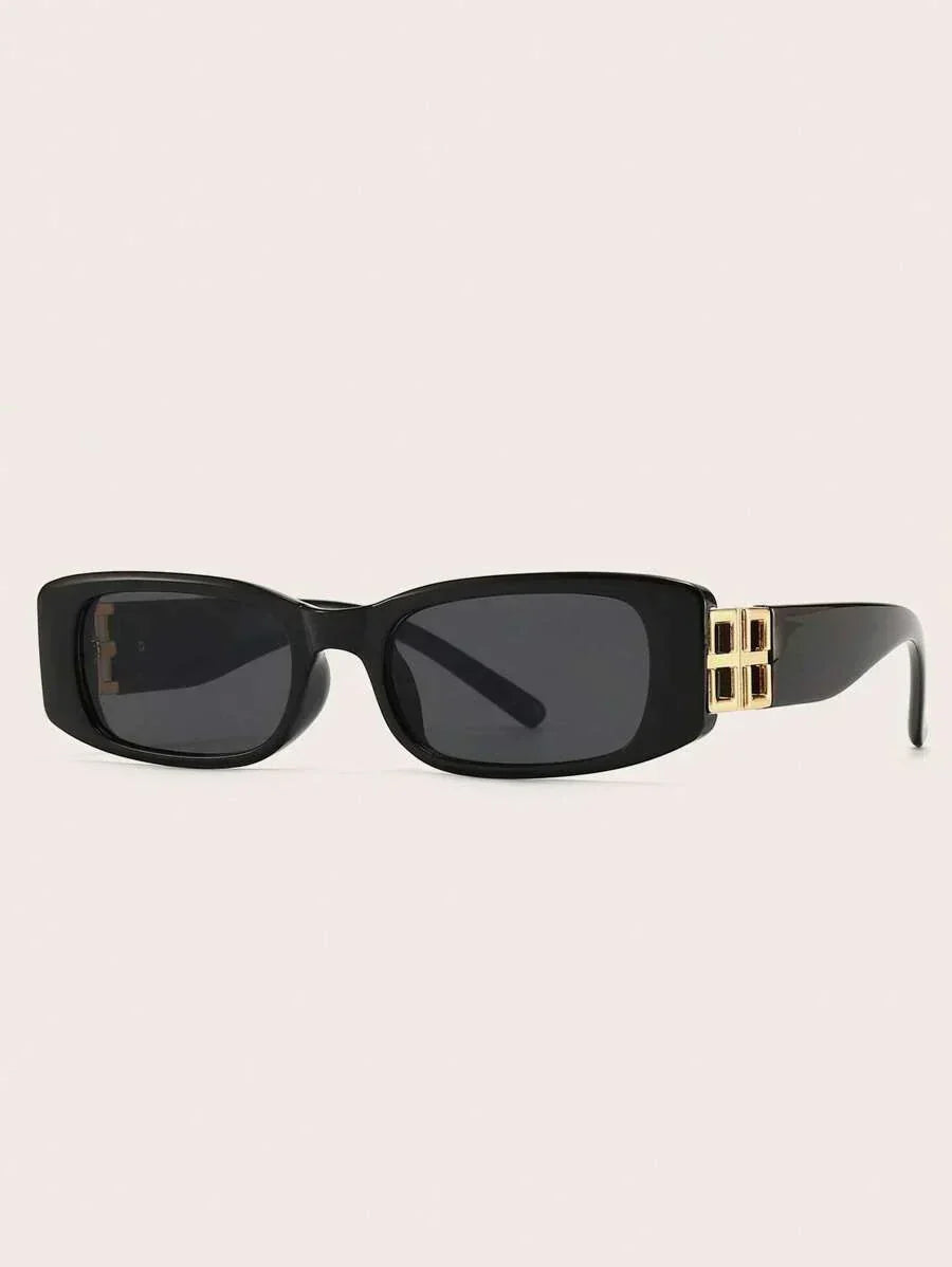 Viva Trend| - Schwarze Sonnenbrille Damen | Vintage Retro Sunglasses
