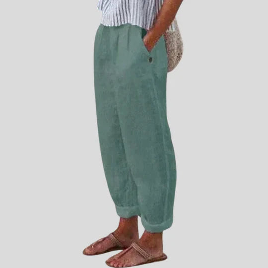 EMILIA | SOFT-LINE-HOSE MIT SEITENTASCHEN