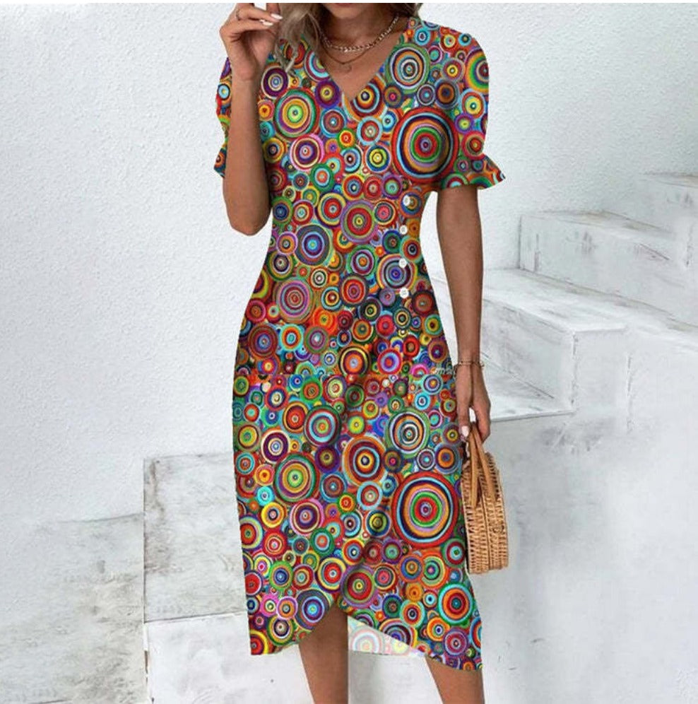 Daya | Feines Kleid mit Knöpfen