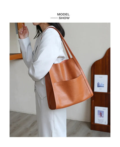Viva Trend| Lederstil-Schultertasche