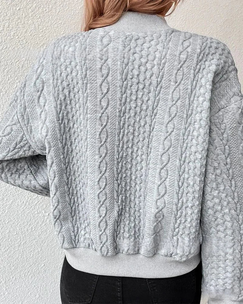 Bella | Solide Strickjacke mit Knopfleiste