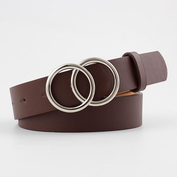 Viva Trend| Beltona - Damen-Ledergürtel mit O-Ring-Schnalle
