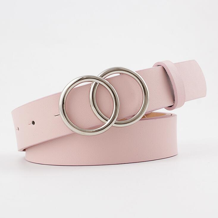 Viva Trend| Beltona - Damen-Ledergürtel mit O-Ring-Schnalle